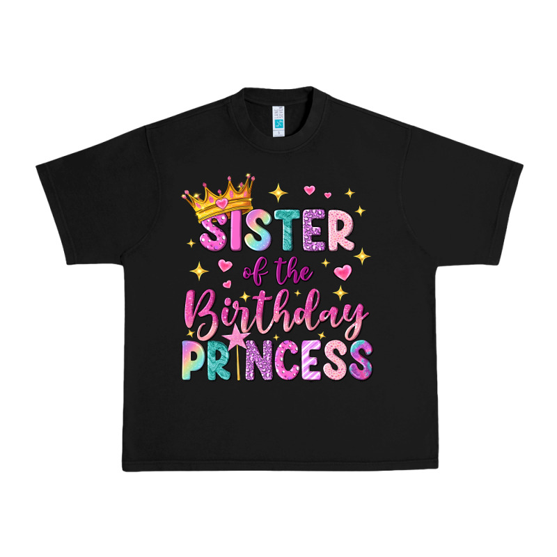 Sister Of The Birthday Princess Urban Heavy Tee by NancyCooperArtShop | Teevron