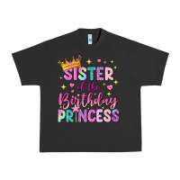 Pigment Black sister of the birthday princess Urban Heavy Tee - NancyCooperArtShop