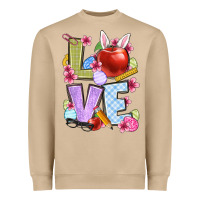 Easter Love Teacher Heavyweight Sweatshirt | Teevron