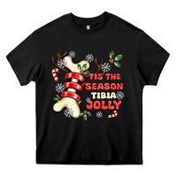 Black tis the season tıbıa jolly Heavy Core Tee - MaliasSmallBusiness