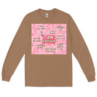 Toasted Coconut i am enough with glitter Long Sleeve Tee - TumblerDesignByShophia