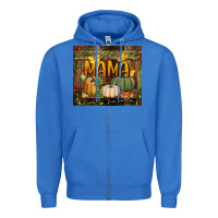True Royal mama pumpkin tumbler Zipper Hoodie - BundleAndBundleShop