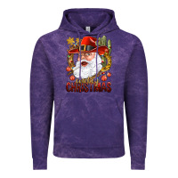 Cloud Purple Cowboy Christas Santa Vintage Hoodie - NancyCooperArtShop