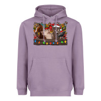Lavender festive farmyard gathering Heavyweight Hoodie - CowhideDigitalArt