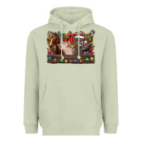 Matcha festive farmyard gathering Heavyweight Hoodie - CowhideDigitalArt
