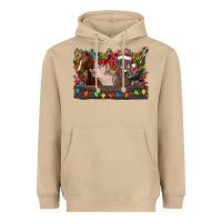 Mushroom festive farmyard gathering Heavyweight Hoodie - CowhideDigitalArt