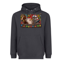 Smoke festive farmyard gathering Heavyweight Hoodie - CowhideDigitalArt