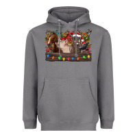Storm festive farmyard gathering Heavyweight Hoodie - CowhideDigitalArt