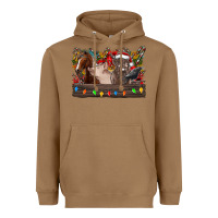 Toasted Coconut festive farmyard gathering Heavyweight Hoodie - CowhideDigitalArt