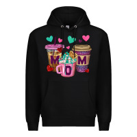 Black Western Mom Coffee Cups Premium Hoodie - BundleAndBundleShop