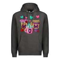 Charcoal Heather Western Mom Coffee Cups Premium Hoodie - BundleAndBundleShop