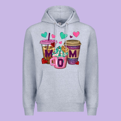 Western Mom Coffee Cups Premium Hoodie Designed By Bundleandbundleshop