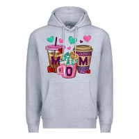 Heather Grey Western Mom Coffee Cups Premium Hoodie - BundleAndBundleShop