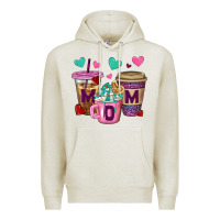 Oatmeal Heather Western Mom Coffee Cups Premium Hoodie - BundleAndBundleShop