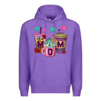 Purple Western Mom Coffee Cups Premium Hoodie - BundleAndBundleShop