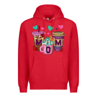 Red Western Mom Coffee Cups Premium Hoodie - BundleAndBundleShop