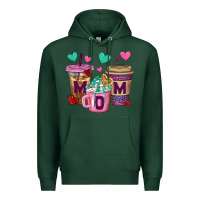 Sports Green Western Mom Coffee Cups Premium Hoodie - BundleAndBundleShop