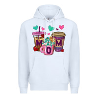 White Western Mom Coffee Cups Premium Hoodie - BundleAndBundleShop