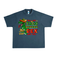 Midnight Navy Tacosaurus Rex Urban Heavy Tee - texasbilliewilder