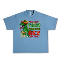Pebble Blue Tacosaurus Rex Urban Heavy Tee - texasbilliewilder