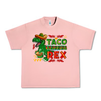Salmon Tacosaurus Rex Urban Heavy Tee - texasbilliewilder
