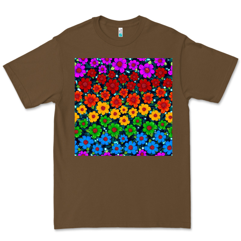 Pride Lgbtq Flowers Seamless Pattern Premium Tee by BundleAndBundleShop | Teevron