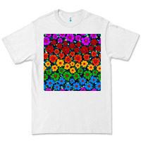 White Pride lgbtq flowers seamless pattern Premium Tee - BundleAndBundleShop
