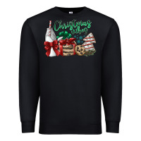 Black christmas vibes Premium Sweatshirt - SublimationCraftShop