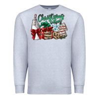 Heather Grey christmas vibes Premium Sweatshirt - SublimationCraftShop