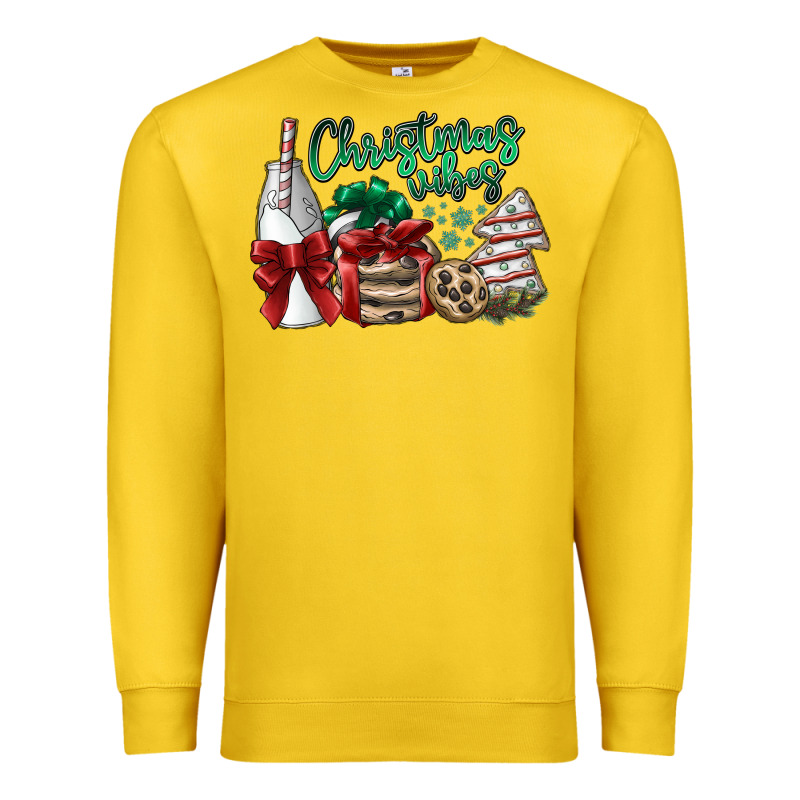 Christmas Vibes Premium Sweatshirt by SublimationCraftShop | Teevron