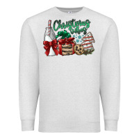 Oatmeal Heather christmas vibes Premium Sweatshirt - SublimationCraftShop