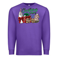 Purple christmas vibes Premium Sweatshirt - SublimationCraftShop