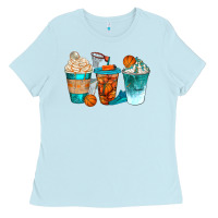 Baby Blue basketball coffee cups bbs Ladies Tee - BundleAndBundleShop