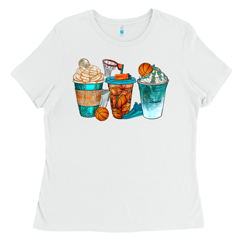 Basketball Coffee Cups Bbs Ladies Tee by BundleAndBundleShop | Teevron