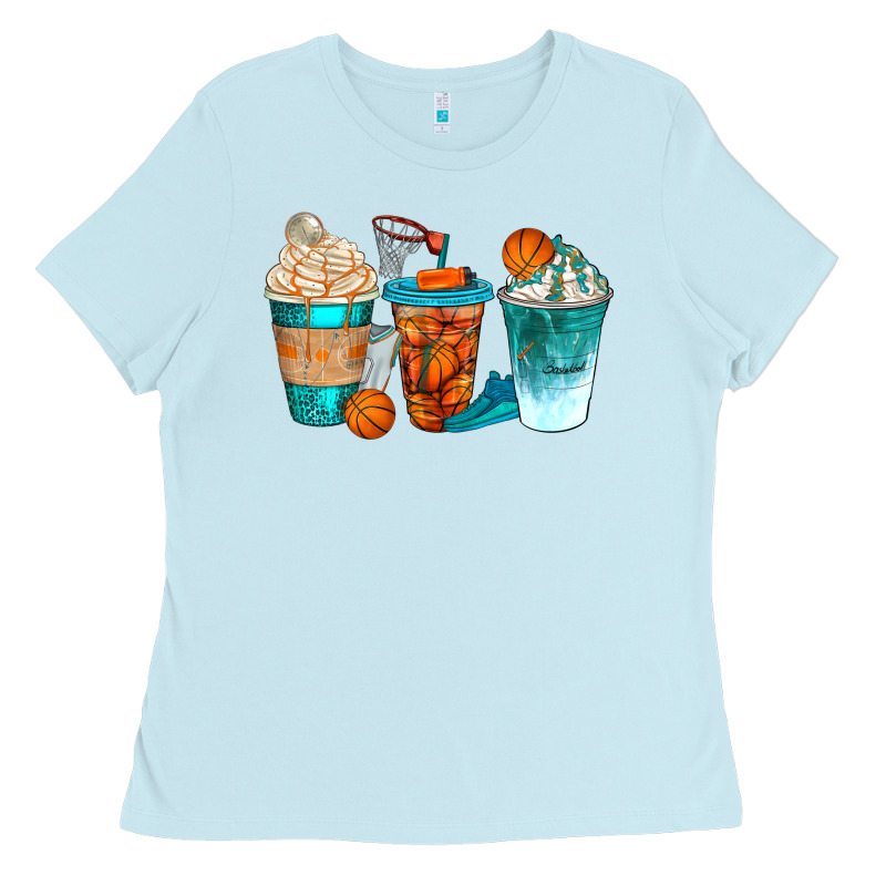 Basketball Coffee Cups Bbs Ladies Tee by BundleAndBundleShop | Teevron