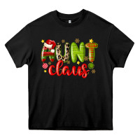 Black aunt claus Heavy Core Tee - MaliasSmallBusiness