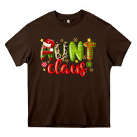 Chocolate Brown aunt claus Heavy Core Tee - MaliasSmallBusiness