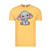 Vintage Mustard elephant Vintage Tee - texasbilliewilder