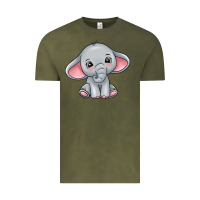Vintage Olive elephant Vintage Tee - texasbilliewilder