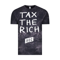 Cloud Black aoc tax the rich Vintage Tee - baoMotion
