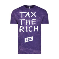 Cloud Purple aoc tax the rich Vintage Tee - baoMotion