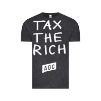 Vintage Black aoc tax the rich Vintage Tee - baoMotion