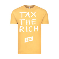 Vintage Mustard aoc tax the rich Vintage Tee - baoMotion