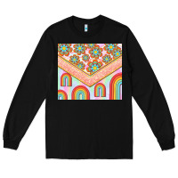 Black hippie rainbow and daisy Long Sleeve Tee - TumblerDesignByShophia