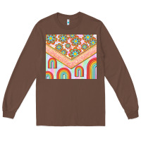 Chestnut hippie rainbow and daisy Long Sleeve Tee - TumblerDesignByShophia
