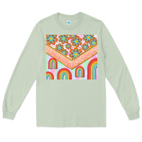 Matcha hippie rainbow and daisy Long Sleeve Tee - TumblerDesignByShophia