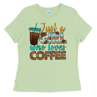 Matcha just a girl who loves coffee Ladies Tee - BundleAndBundleShop