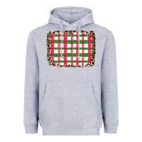 Heather Grey Christmas Pattern Heavyweight Hoodie - CowhideDigitalArt