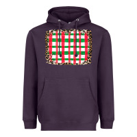 Plum Christmas Pattern Heavyweight Hoodie - CowhideDigitalArt