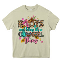Mossy boots and bling it's a cowgirl thing Heavy Core Tee - MaliasSmallBusiness